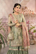 Pistachio Green & Salmon Pink (BD-2205) - Maira Collections