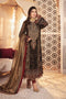 Unstitched MBROIDERED - Black and burnt gold (BD-2301) - Maira Collections