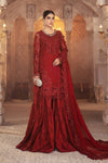 Unstitched MBROIDERED - Ruby Red (BD-2305) - Maira Collections